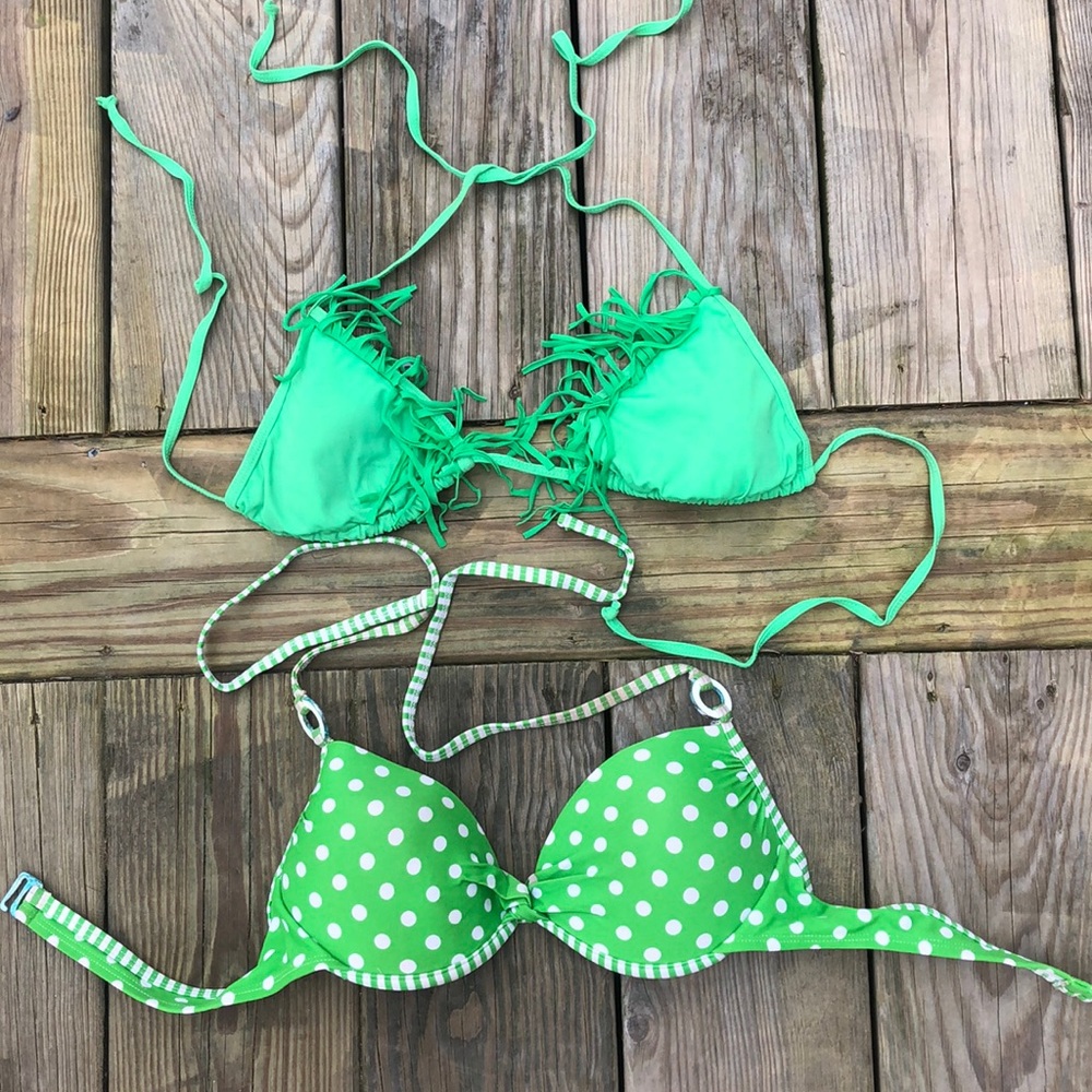 Green bikini tops